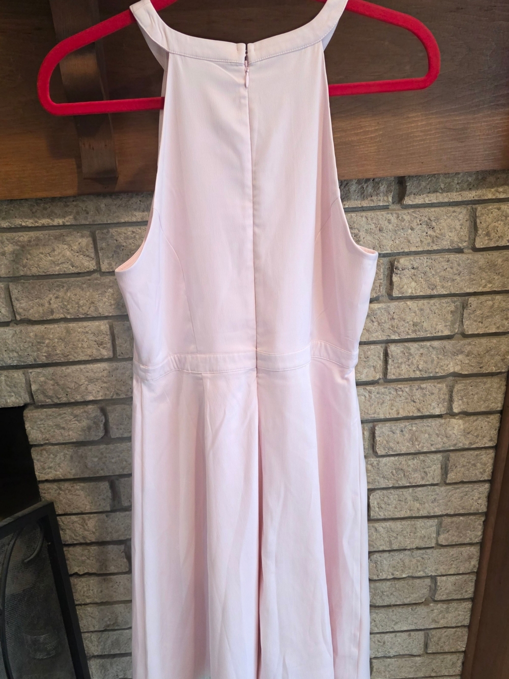 Modcloth Blush Halter Keyhole A-Line Midi Dress - Picture 2 of 6